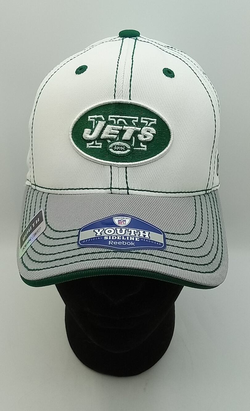 New York Jets NFL Equipment Reebok Sideline Youth White Cap